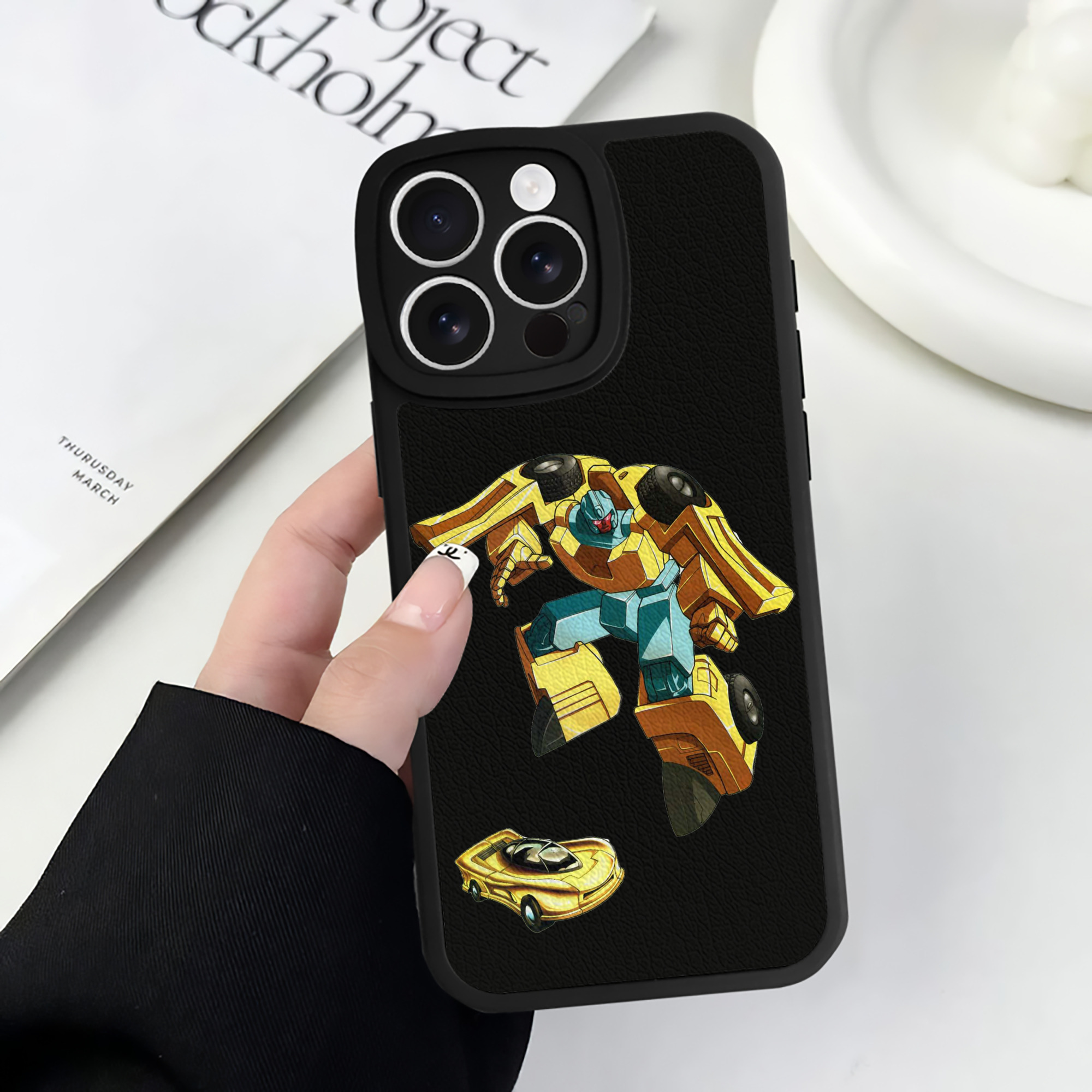 （画像用）  【iPhone 16シリーズ対応】シリコンスマホケース（レザー調） 材質：シリコン